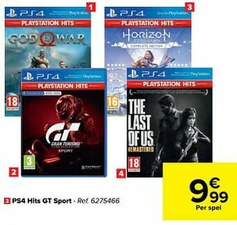 Carrefour Ps4 hits gt sport aanbieding
