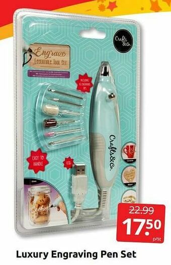 Boekenvoordeel Luxury engraving pen set aanbieding