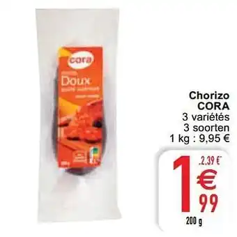 Cora Chorizo cora 200g aanbieding