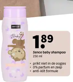 Wibra Sence baby shampoo aanbieding