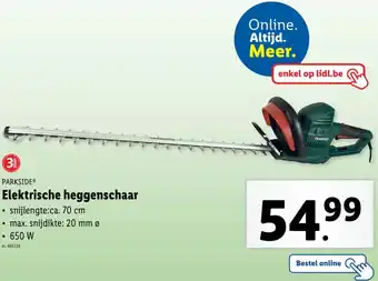 Lidl Parkside elektrische heggenschaar aanbieding