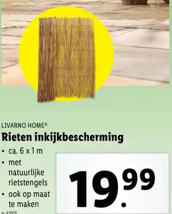 Lidl Livarno home rieten inkijkbescherming aanbieding