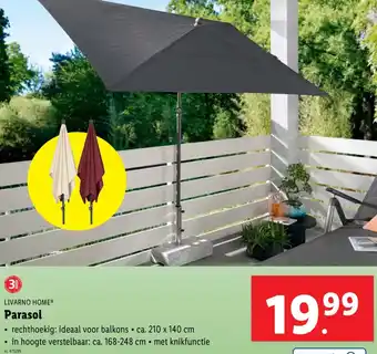 Lidl Livarno home parasol aanbieding