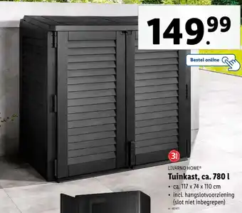 Lidl Livarno home tuinkast aanbieding