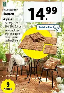 Lidl Livarno home houten tegels aanbieding