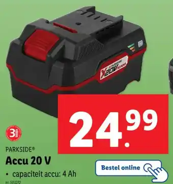 Lidl Parkside accu 20 v aanbieding