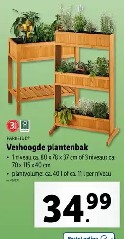 Lidl Parkside verhoogde plantenbak aanbieding