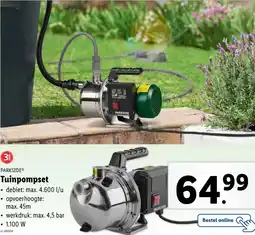 Lidl Parkside tuinpompset aanbieding