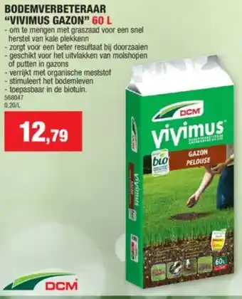 Hubo DCM Bodemverbeteraar vivimus gazon aanbieding