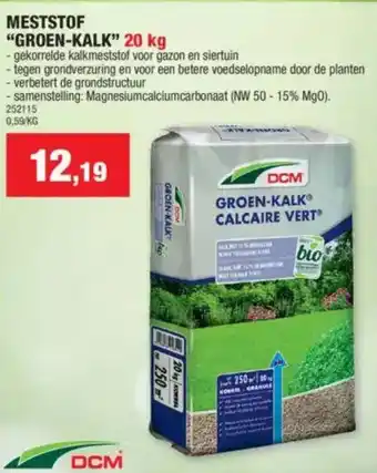 Hubo DCM Meststof groen-kalk aanbieding