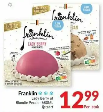 Intermarché Franklin lady berry of blondie pecan ijstaart aanbieding