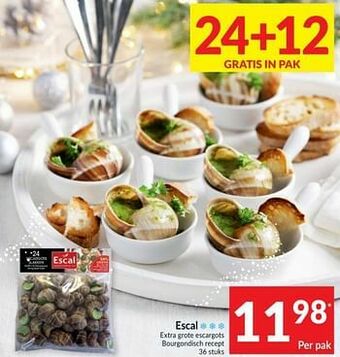 Intermarché Escal extra grote escargots bourgondisch recept aanbieding