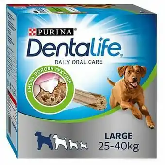 Zooplus 72 stuks voor grote honden Purina Dentalife Tandverzorgingssnacks aanbieding