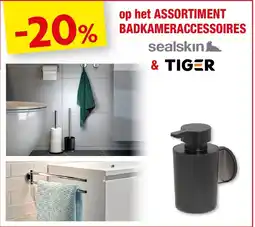 Hubo op het ASSORTIMENT BADKAMERACCESSOIRES aanbieding