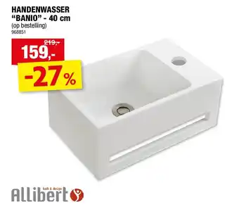 Hubo HANDENWASSER “BANIO” - 40 cm aanbieding