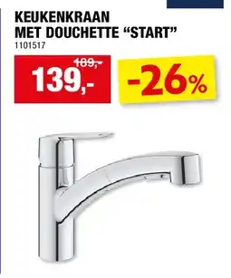 Hubo KEUKENKRAAN MET DOUCHETTE “START” aanbieding