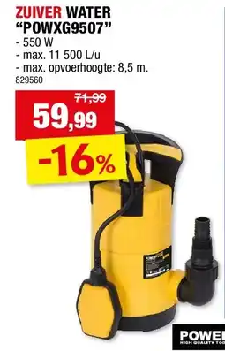 Hubo ZUIVER WATER “POWXG9507” aanbieding