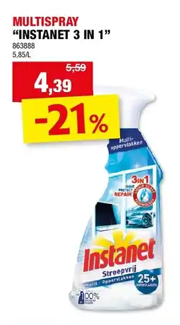 Hubo MULTISPRAY “INSTANET 3 IN 1” aanbieding