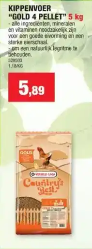 Hubo Kippenvoer "gold 4 pellet" aanbieding