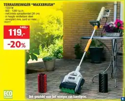 Hubo Terrasreiniger "Maxxbrush” aanbieding