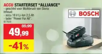 Hubo Accu starterset "Alliance" aanbieding