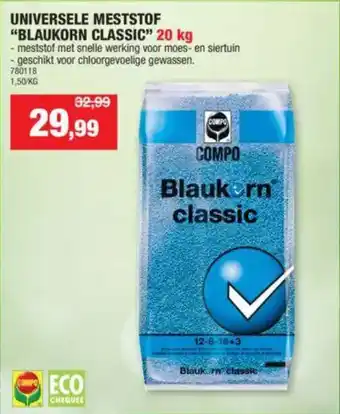 Hubo Universele meststof “Blaukorn Classic" aanbieding