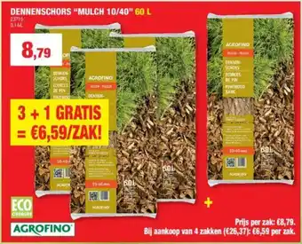 Hubo Dennenschors "mulch 10/40” aanbieding