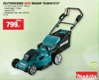 Hubo Zelftrekkende accu maaier "DLM481CT2” aanbieding