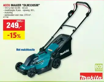 Hubo Accu maaier "DLM330SM" aanbieding