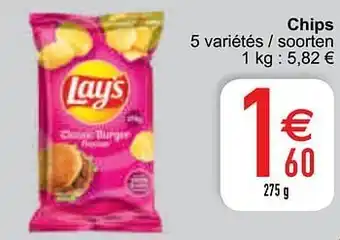 Cora Chips 275g aanbieding