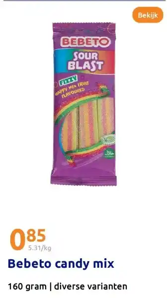 Action Bebeto candy mix aanbieding