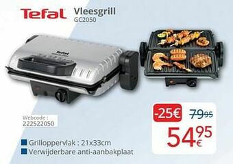 Eldi Tefal vleesgrill gc2050 aanbieding