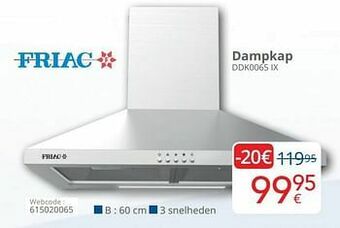 Eldi Friac dampkap ddk0065 ix aanbieding