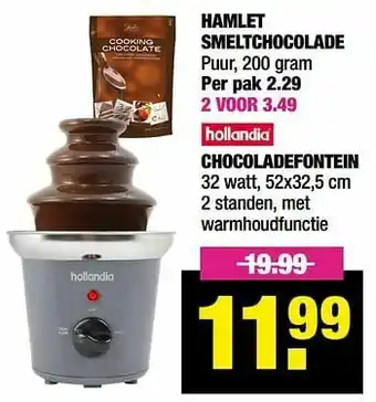 Big Bazar Hollandia chocoladefontein aanbieding