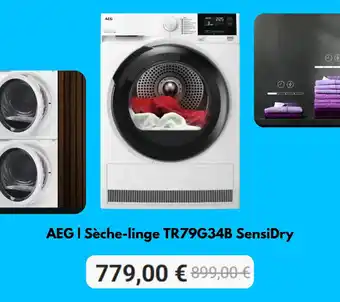 Krëfel AEG  Sèche linge TR79G34B SensiDry aanbieding