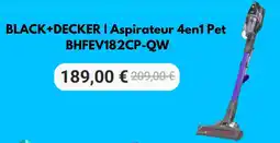 Krëfel Black + Decker Aspirateur 4 en 1 Pet BHFEV182CP-QW aanbieding