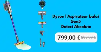 Krëfel Dyson Aspirateur balai Gen5 Detect Absolute aanbieding