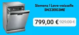 Krëfel Siemens Lave vaisselle SN23E103ME aanbieding