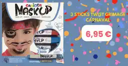 Broze 3 Sticks twist grimage carnaval aanbieding