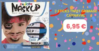 Broze 3 Sticks twist grimage carnaval aanbieding