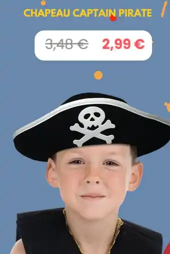 Broze Chapeau captain pirate aanbieding