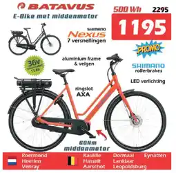 iTEK Batavus E Bike met middenmotor aanbieding