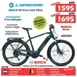 iTEK Lapierre Bosch Active Line Plus aanbieding