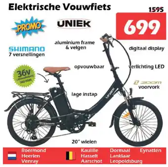 iTEK Uniek Elektrische Vouwfiets aanbieding