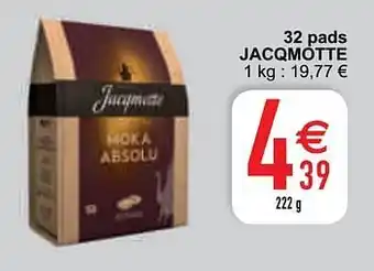 Cora 32 pads jacqmotte 222g aanbieding