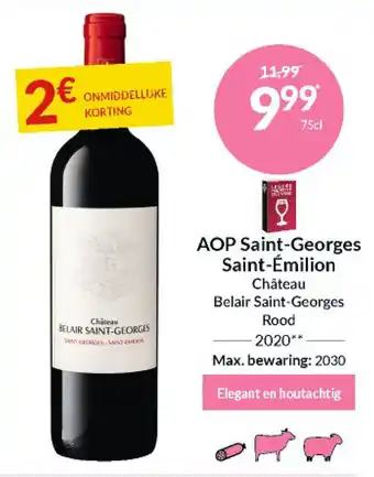 Intermarché AOP Saint Georges Saint Émilion aanbieding