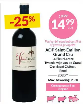 Intermarché AOP Saint Émilion Grand Cru aanbieding