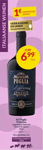 Intermarché IGT Puglia Primitivo aanbieding