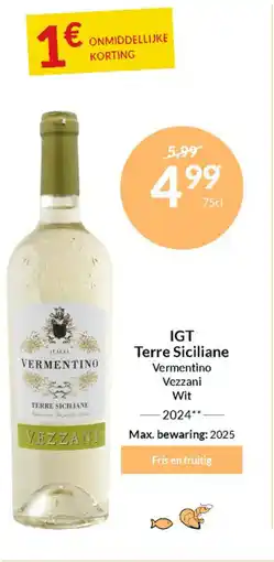 Intermarché IGT Terre Siciliane aanbieding