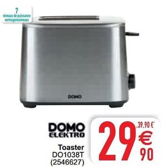 Cora Domo elektro toaster do1038t aanbieding
